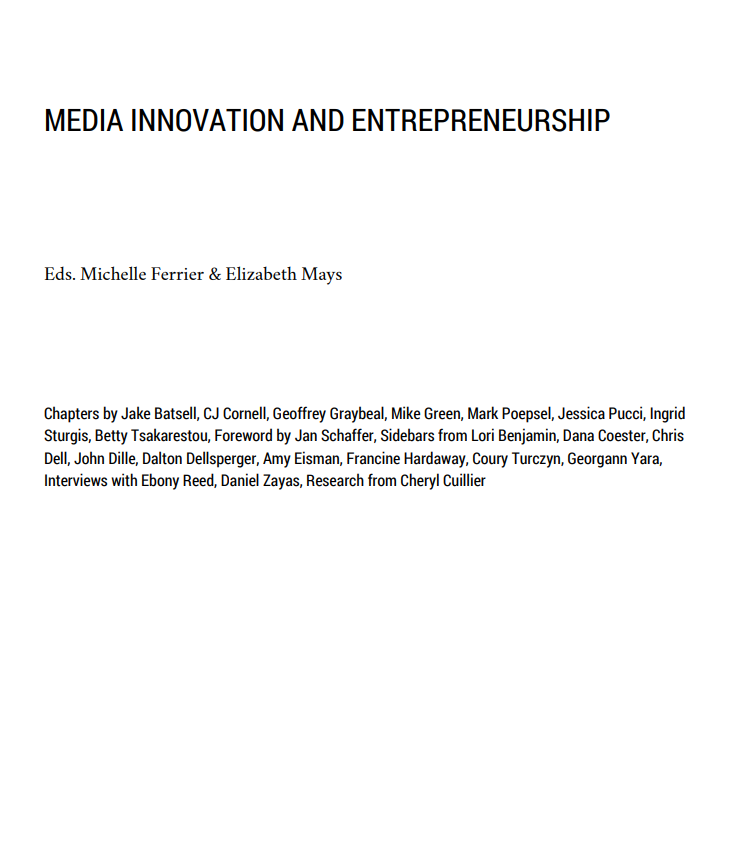 Media innovation and entrepreneurship